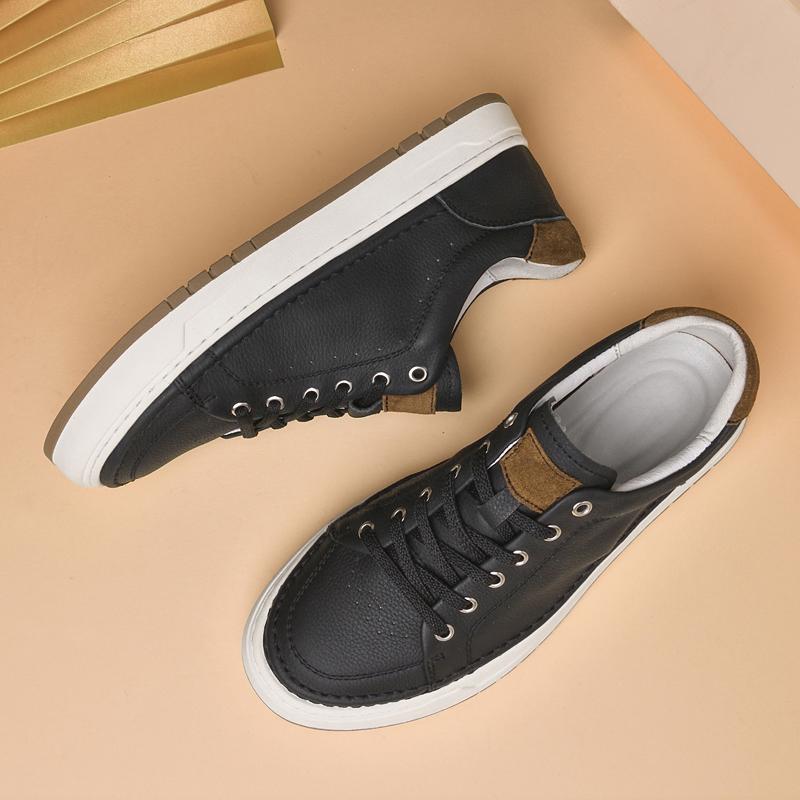 Fashion New Genuine Leather Mens Casual Shoes Fashion Lace Up Business Oxford Shoes for Men Outdoor Walking Sport Shoes Tennis Masculino