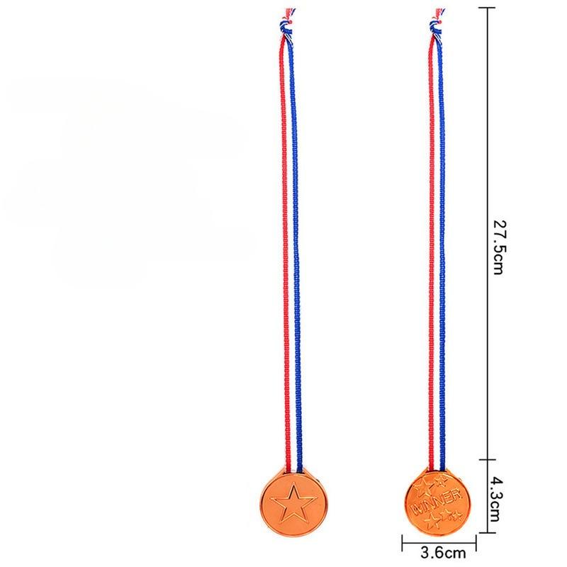 10pcs Gold Winner Award Medals for Kids Party Favors Sports Prize Soccer Football Game Toys Pinata Filler Gift Children Birthday