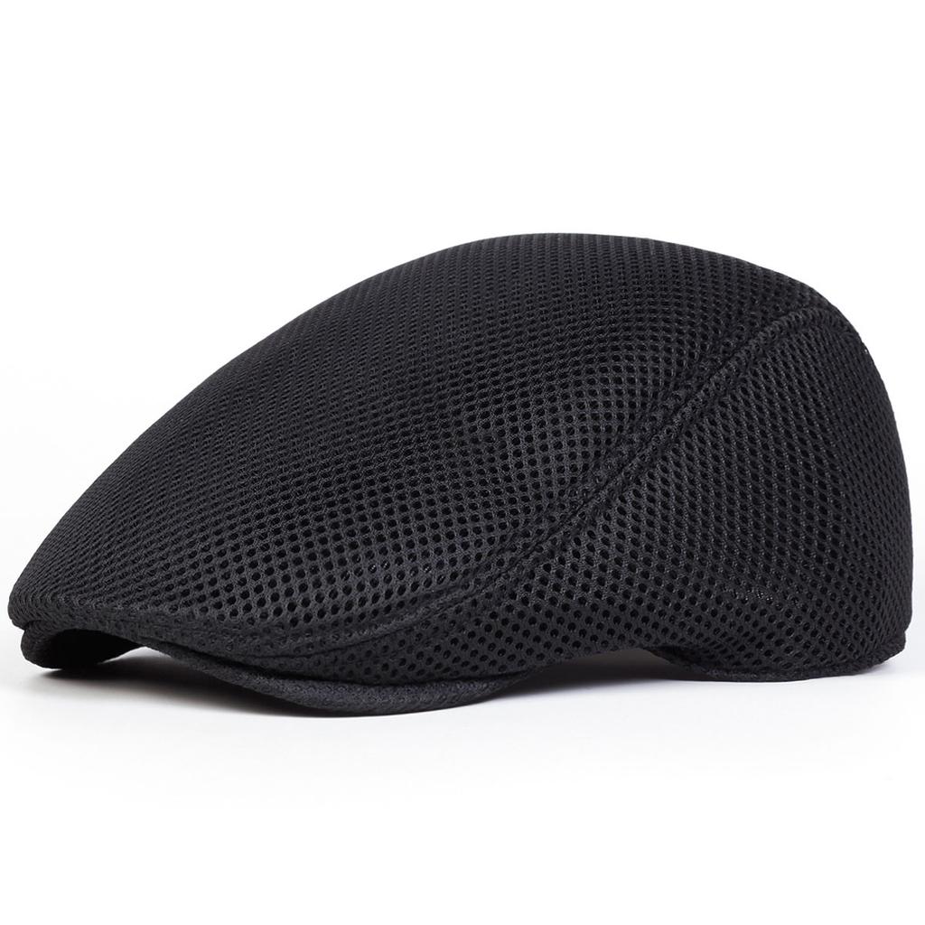 Летний дышащий сетчатый берет Мужской модный повседневный дорожный головной убор Уличные кепки тракеров Хлопковые кепки газетчика