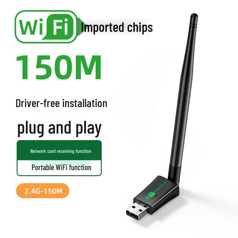 1300M WiFi 6 Dual-Band USB Wireless Network Card for Desktop Computers (Driver-Free)