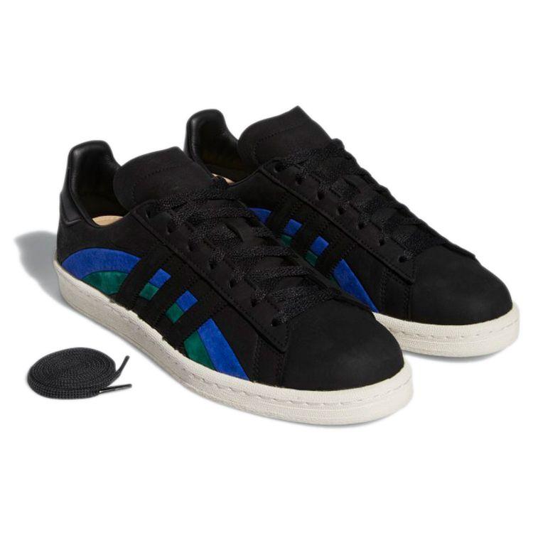 Book Works X Adidas Campus 80s Jazz Men Sneakers Black Core-Black Bold-Blue GW3246