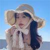 Summer Hats For Women Sun Hat With Bow Ribbon Korean Style Bucket Hat Beach Accessories Sunshade Breathable Sunhat New