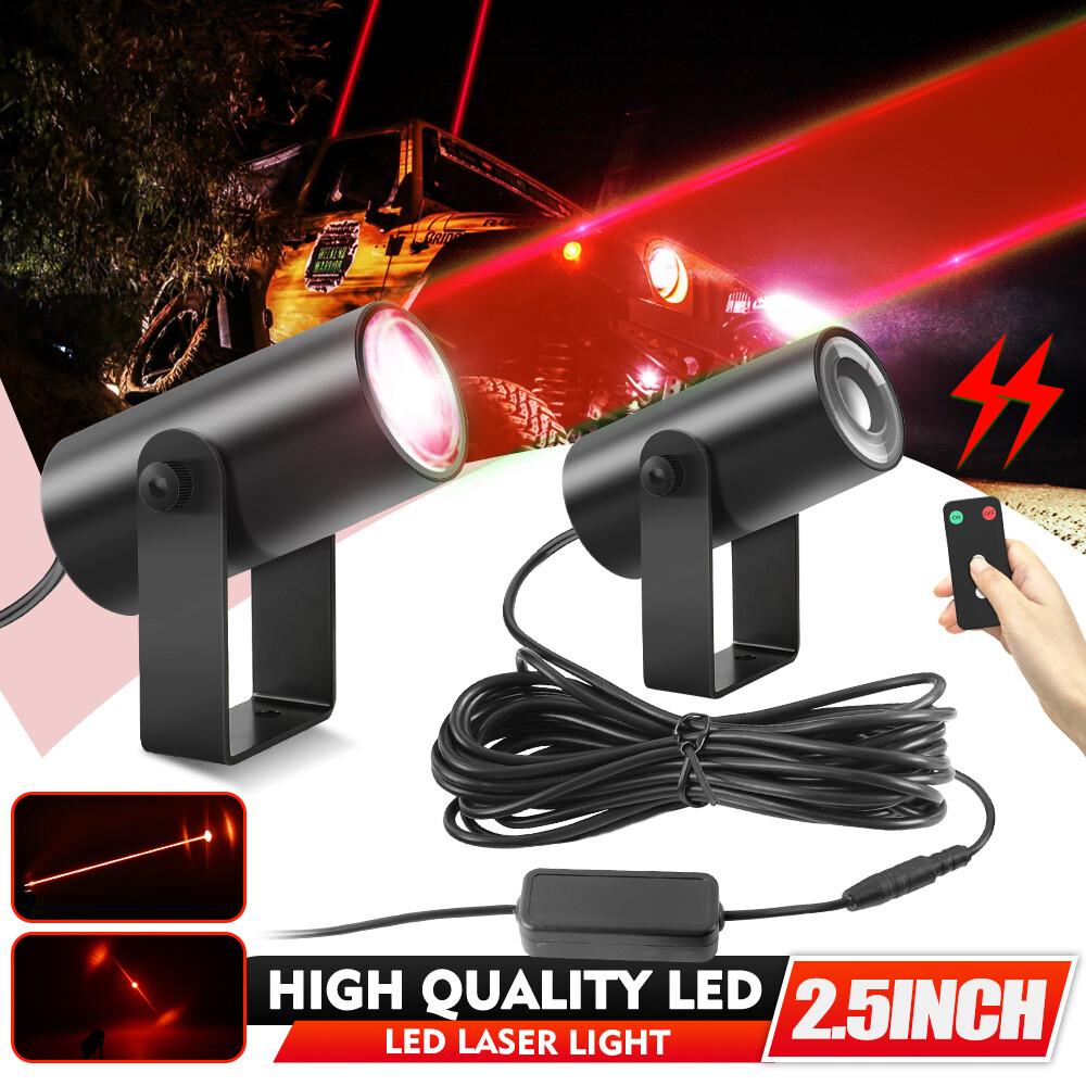 2x Laser Red LED Whip Lights Whipless Antenna Remote For ATV UTV Can Am Polaris