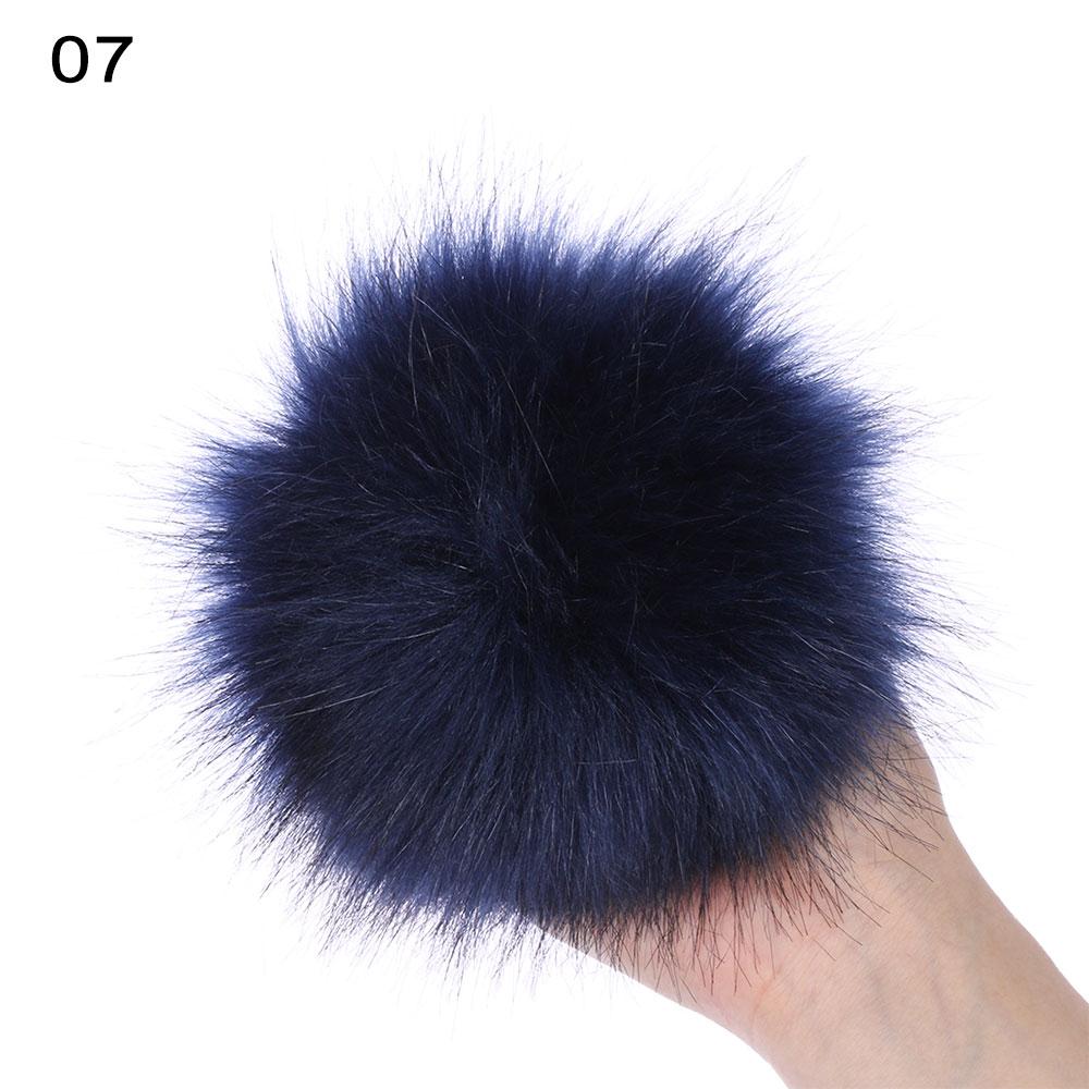 15 см модные шапки-бини с помпоном меховой помпон Skullie вязаная шапка имитация