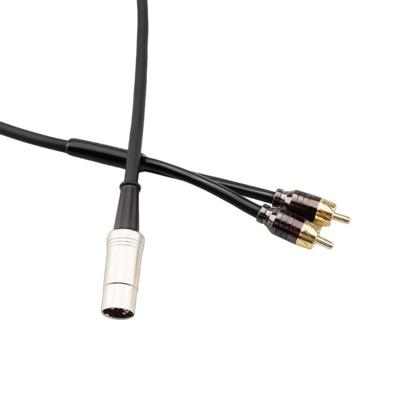 Качественный звуковой кабель 5-контактный DIN на 2 штекера DIN 5Pin к адаптерному кабелю для улучшения стереоподключения