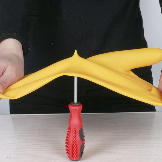 2 Pairs Rubber Dishwashing Gloves Housework Kitchen Car Waterproof Gloves Excellent Grip Protect Care