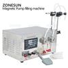 ZONESUN YG2 Magnetic Pump Electric 2 Heads Soft Drink Essential Oil Ethanol Disinfection Alcohol Bottle Liquid Filling Machine