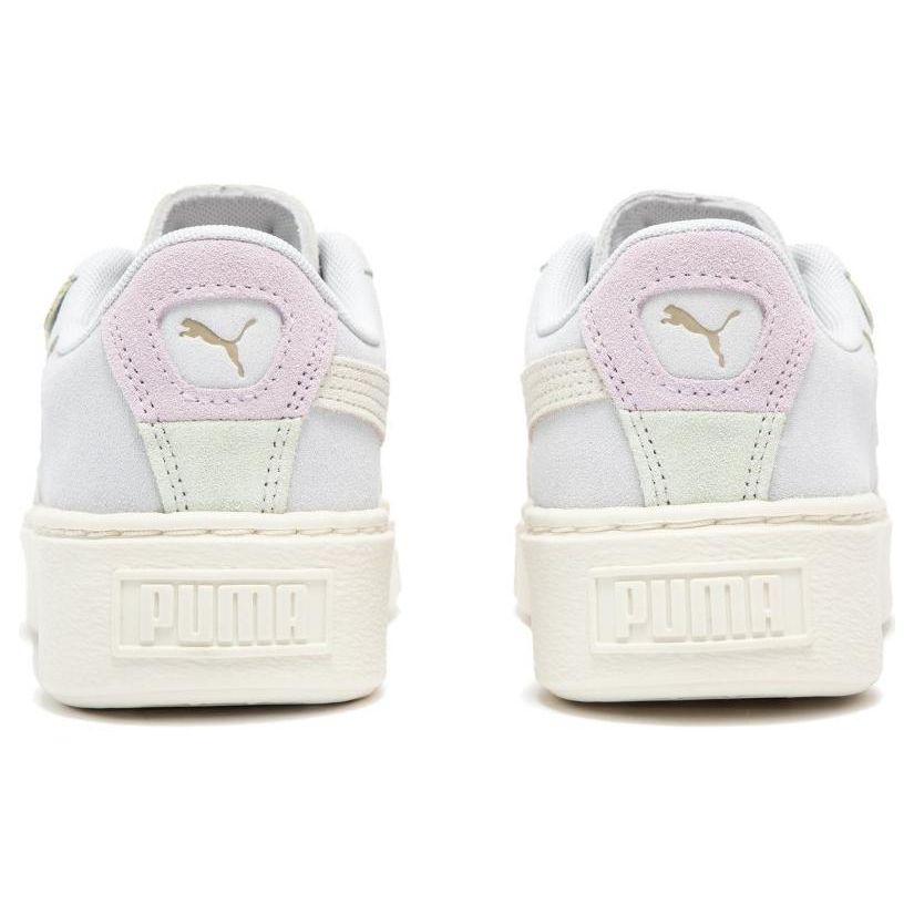 Puma Suede Platform Cutout - Женские кроссовки Silver Mist Grape Серо-зеленый с подсветкой Grape-Mist 397233-03