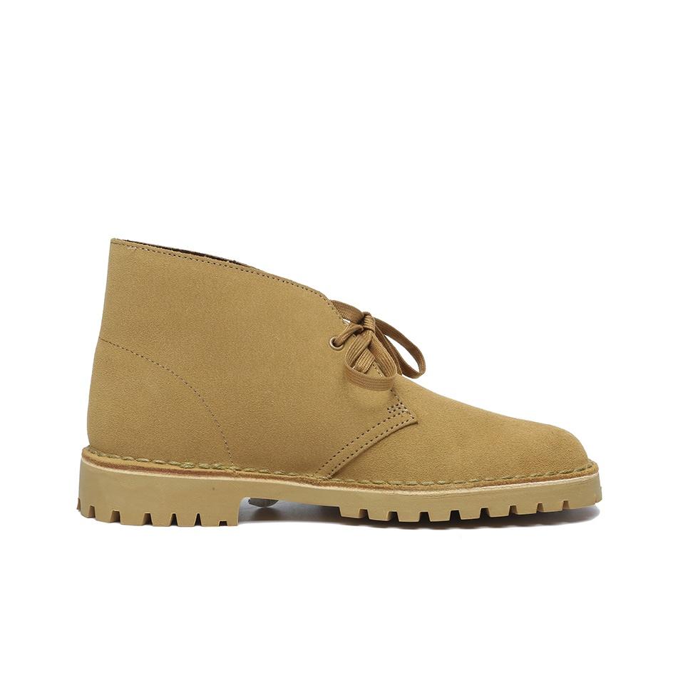 Clarks Desert Rock Классические Винтажные Ботильоны Уличные Сапоги Мужские Сапоги Темно-Желтые 261627037