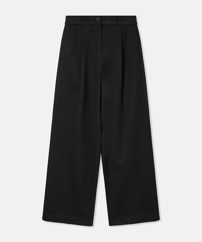 MIXXO Уютные брюки на эластичной талии с одной складкой Широкие_Miwtwg120A