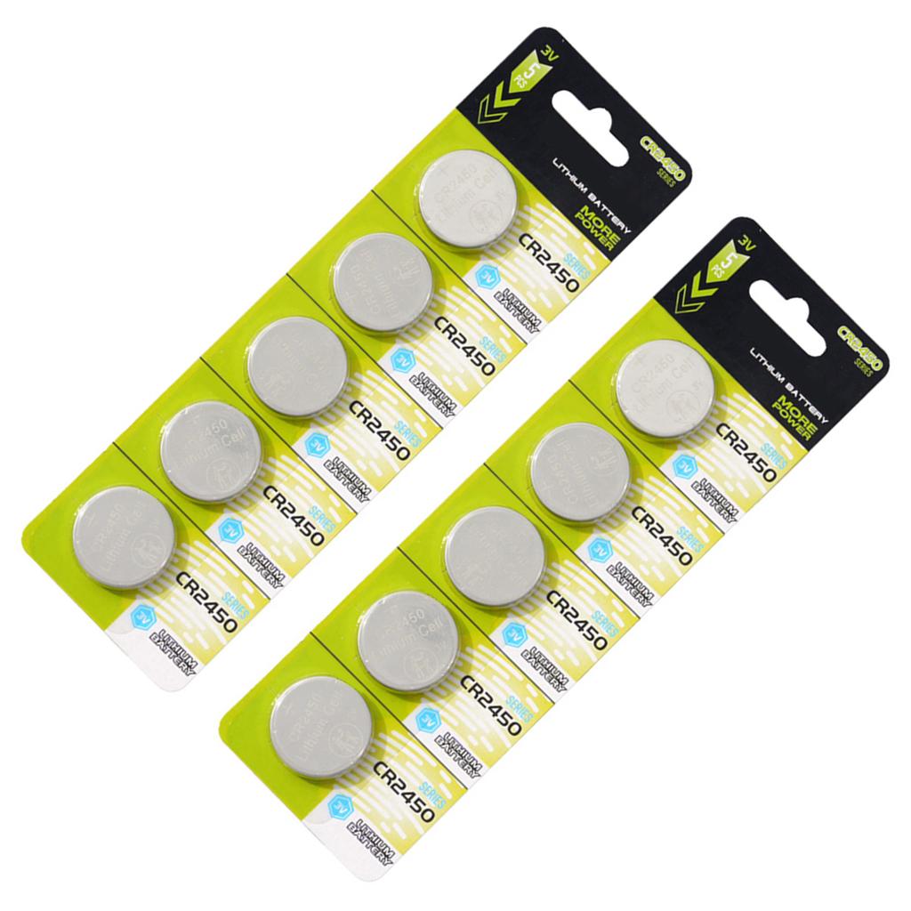 5/10 шт. CR2450 3 В литиевые батарейки-таблетки высокой емкости CR2450 батарея для автомобильных ключей и медицинских электронных устройств