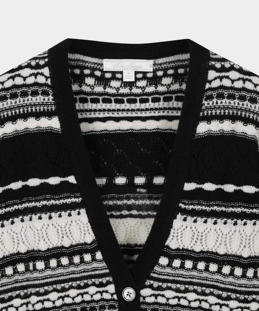 Brooks Brothers [Women'S] Wool Multi-Stitch Cardigan (Multi) (Bbwcwff401)