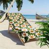 Daisy Pattern Green Background Towel Beach towel quick-drying for travel outdoor sports jogging beach and swimming