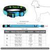Ошейник для собак из нейлонового светоотражающего материала для дайвинга, регулируемый размер ошейника для домашних животных с подкладкой, мягкий и удобный для прогулок ошейник для собак