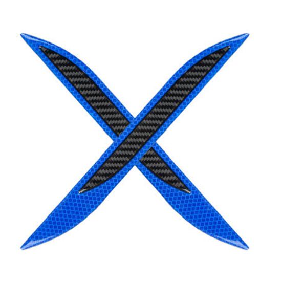 1 Pair Anti-slip Car Reflector Tape High Brightness Convenient Auto Accessories Strip Reflective