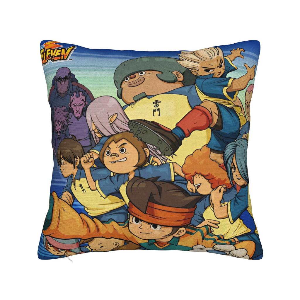 Inazuma Eleven Anime Game Pillowcase Soft Polyester Cushion Cover Gift RPG Cartoon Throw Pillow Case Cover Sofa Square