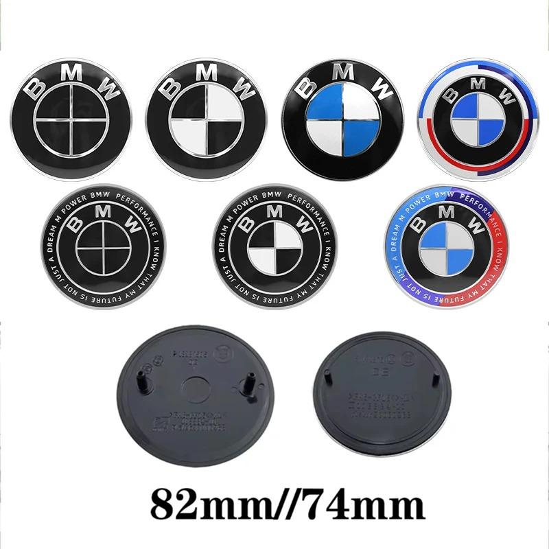 For BMW M E46 E90 E60 74mm 82mm For BMW M Power I3 F94 F97 F15 F98 F95 F92 G08 E34 F91 F16 G30 G20 Hood Emblem Car Front Bonnet Logo Trunk Cover Badge