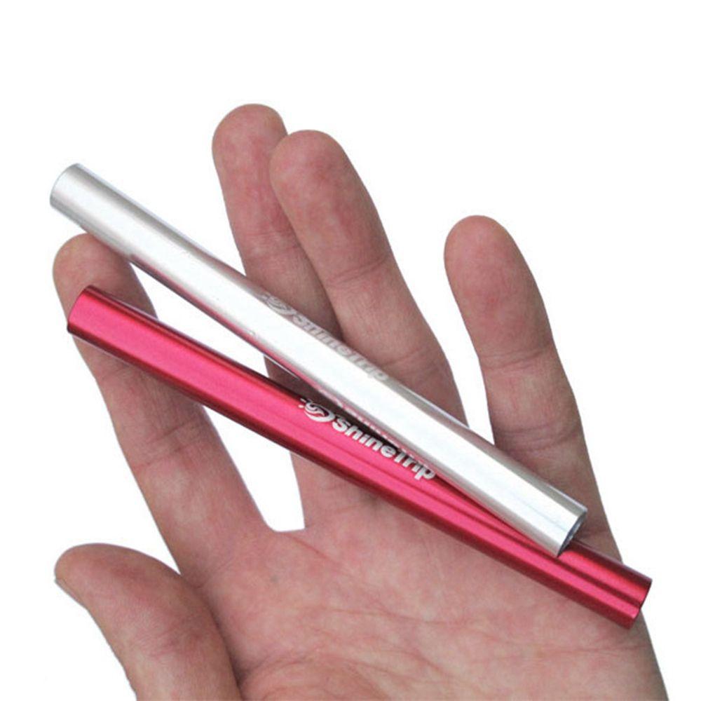 Red/Silver Outdoor Aluminum Alloy Tent Pole Pipe Single Rod Mending Repair Tube Tent Accessories
