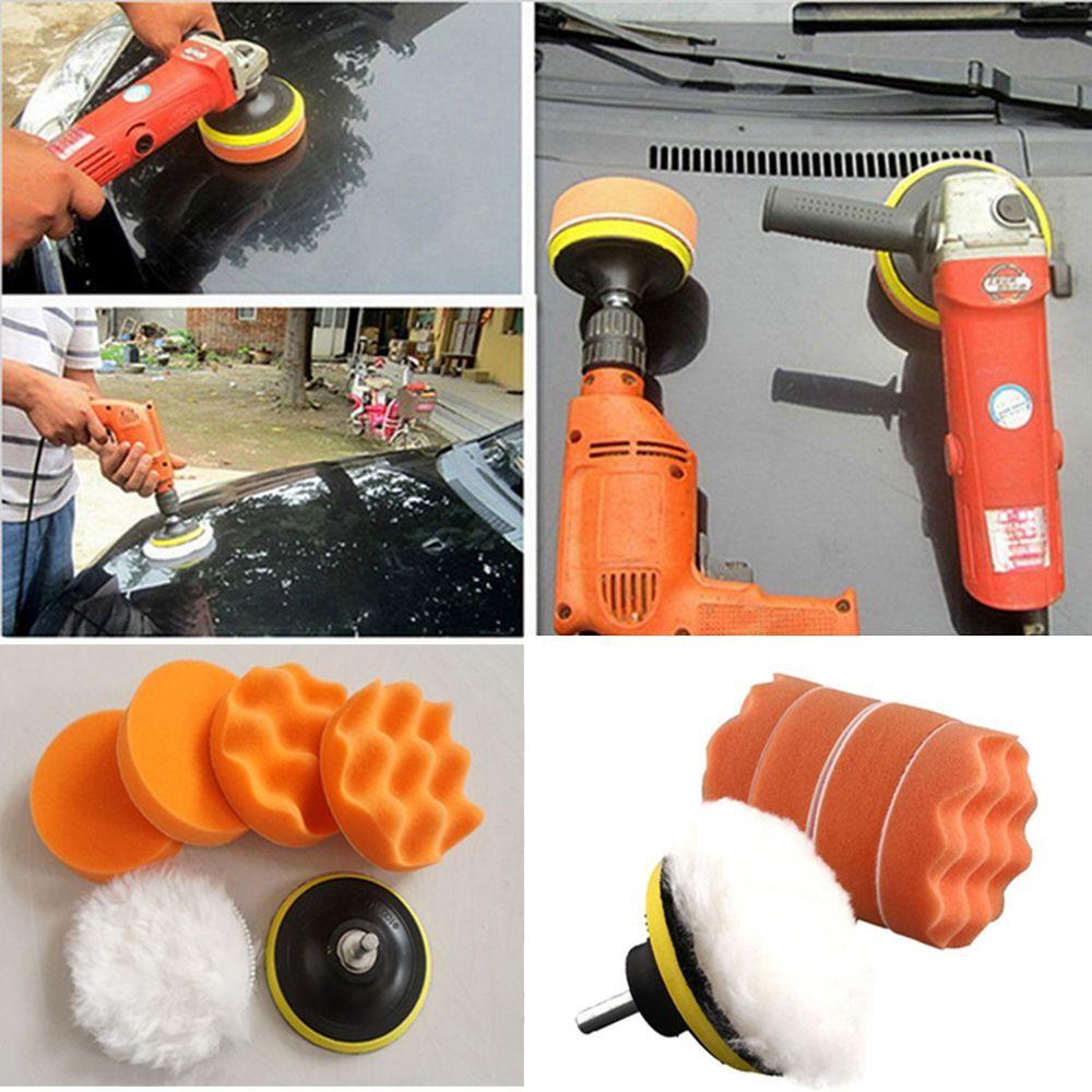 6 Pcs/set Set Kit Car Beauty Polishing Buffer Pad Car Polish Drill Adapter