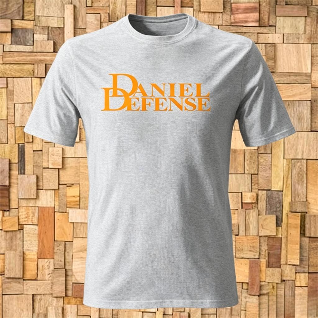 Daniel Defense Logo Unisexs Black Tshirts Unisexs Clothes Unisexs Pure Cotton With Retro Fashion Print 2026 Summer New T Shirt