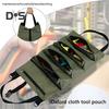 Портативная сумка для хранения инструментов, большая, с 5 отделениями, застежка-молния, водонепроницаемая, прочная, набор инструментов для ремонта, сумка-рулон на молнии