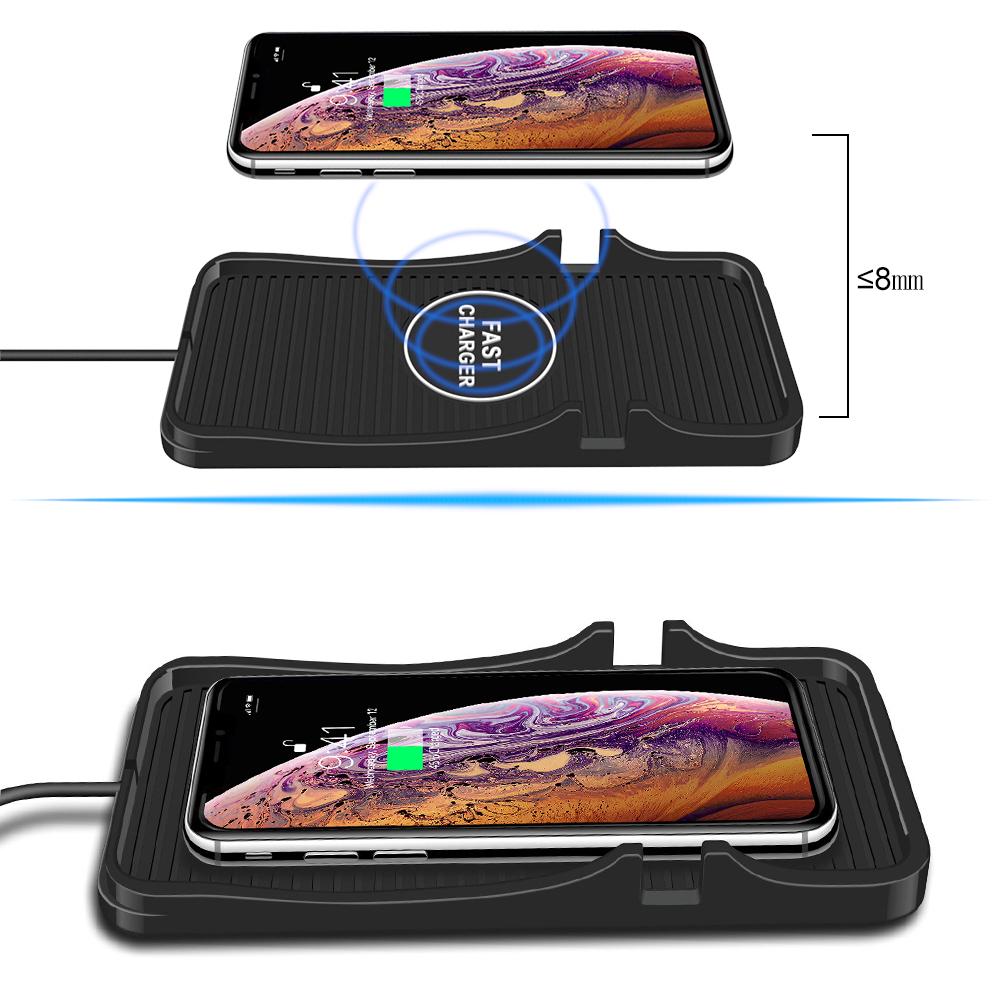 Car Wireless Charger Qi Charging Pad Holder Stand for iPhone XS MAX XR 8 Plus X XS 11 Pro SE 2020 Samsung Galaxy S10 E Plus S21 S20 S9
