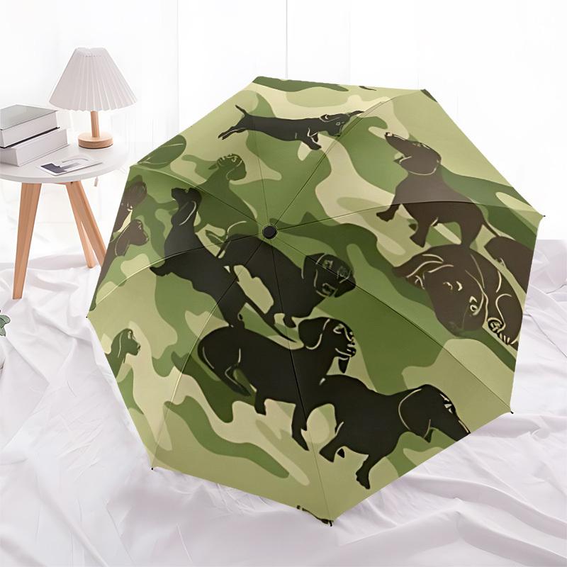 1pc Dachshund Automatic Opening/Closing Folding Umbrella with 8 Ribs,Portable Sunshade Umbrella Birthday and Holiday gifts yy251231104