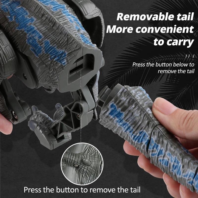 Новый 2,4G электрический большой пульт дистанционного управления робот-динозавр игрушки-динозавры с дистанционным управлением большие динозавры звуковой свет игрушка ходячие животные игрушки для мальчиков