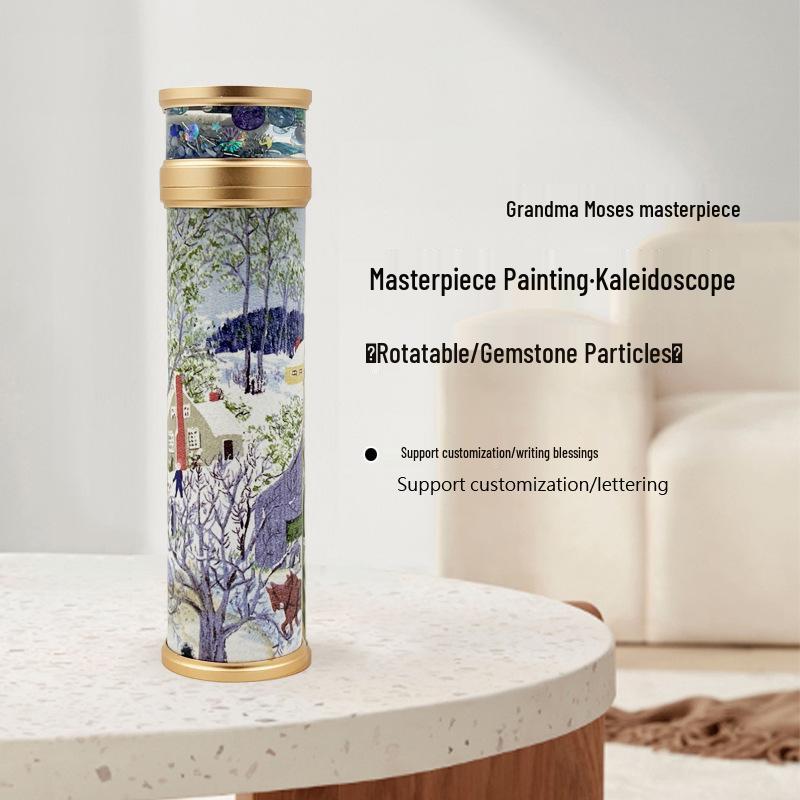 Grandma Moses Art Kaleidoscope Prism - Handmade Collectible Birthday Gift