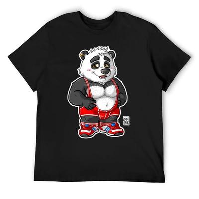 CHUNKY PANDA - СЕРИЯ BEARZOO Футболка футболки графика одежда на День святого Валентина топ персонализированная футболка мужские футболки
