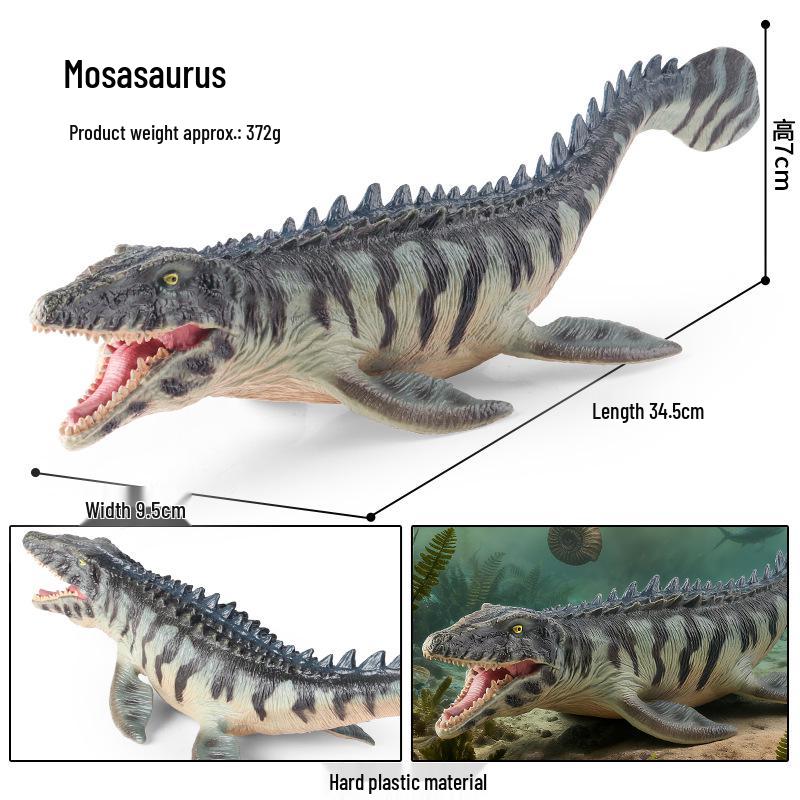 Dinosaur Model Set: T. Rex, Spinosaurus, Mosasaurus, Stegosaurus, Triceratops Cognitive Toys