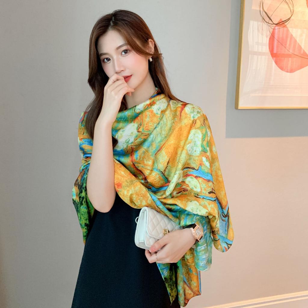 Elegant Ladies Air-conditioning Room Large Shawl Seaside Holiday Sunscreen Sarongs