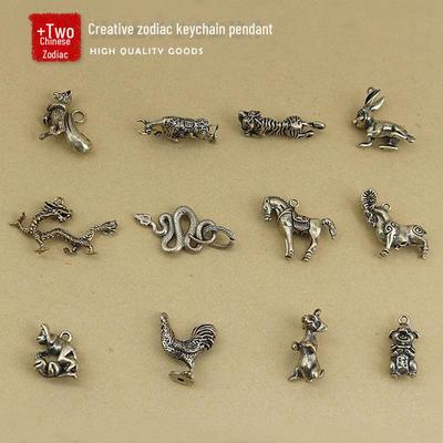 Подвеска-брелок «Год Кролика» со знаком зодиака — 3D-дизайн Дракона, Тигра, Змеи, Лошади, персонализированный креативный автомобильный аксессуар