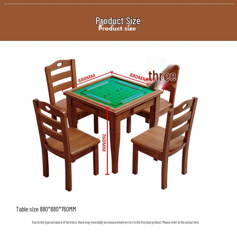 DEMANKE Solid Wood Folding Game and Dining Table