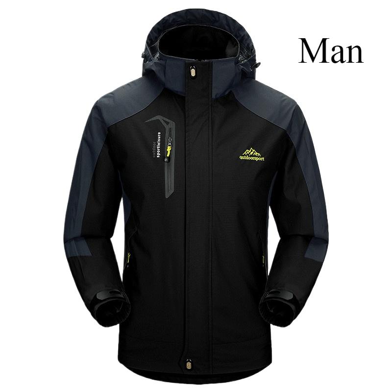 Уличная куртка-хардшелл для пар Однослойная спортивная одежда для мужчин и женщин Тонкая ветрозащитная и водонепроницаемая Демисезонная длинная куртка