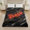 The Clash Print Flannel Blanket Cozy Lightweight Plush Throw Blanket For Bed Sofa Household Use