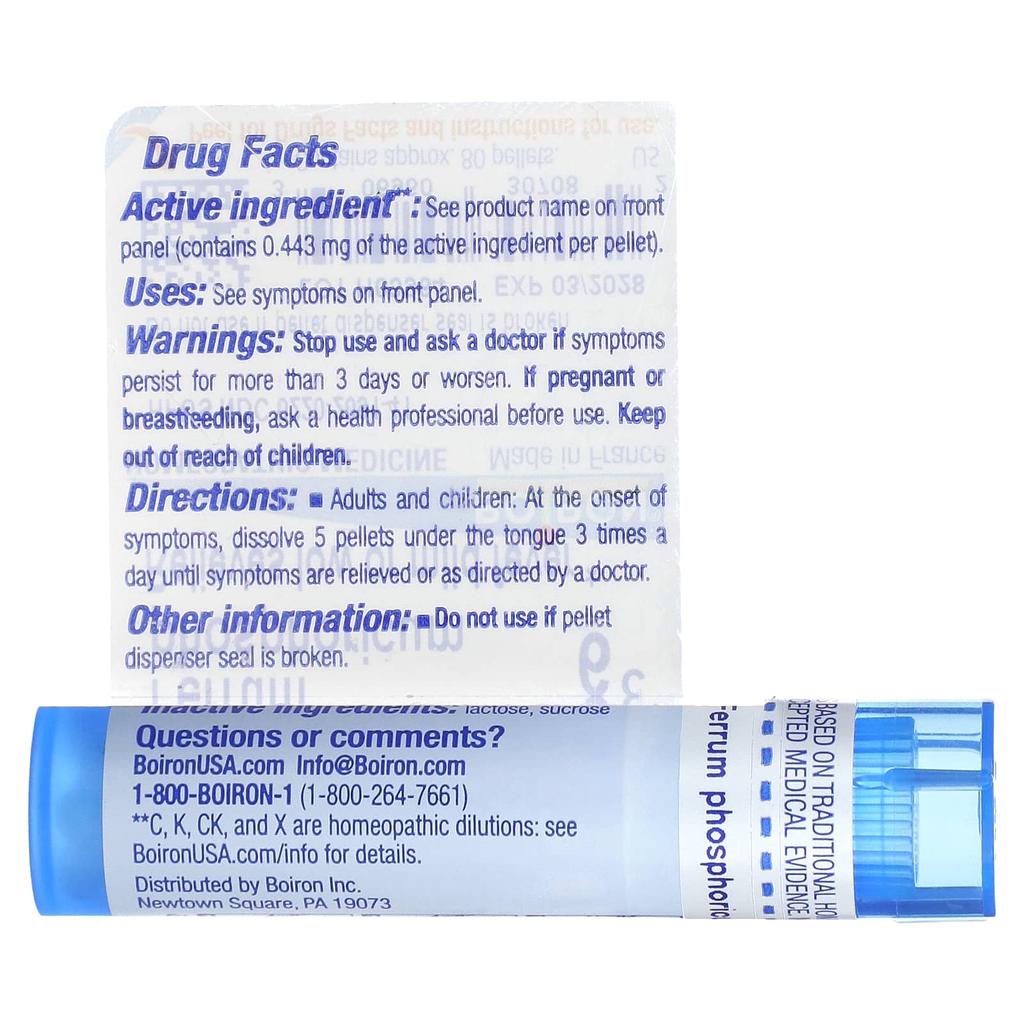 Ferrum Phosphoricum, 6C, Mild Antipyretic, Approximately 100G Pellets 80