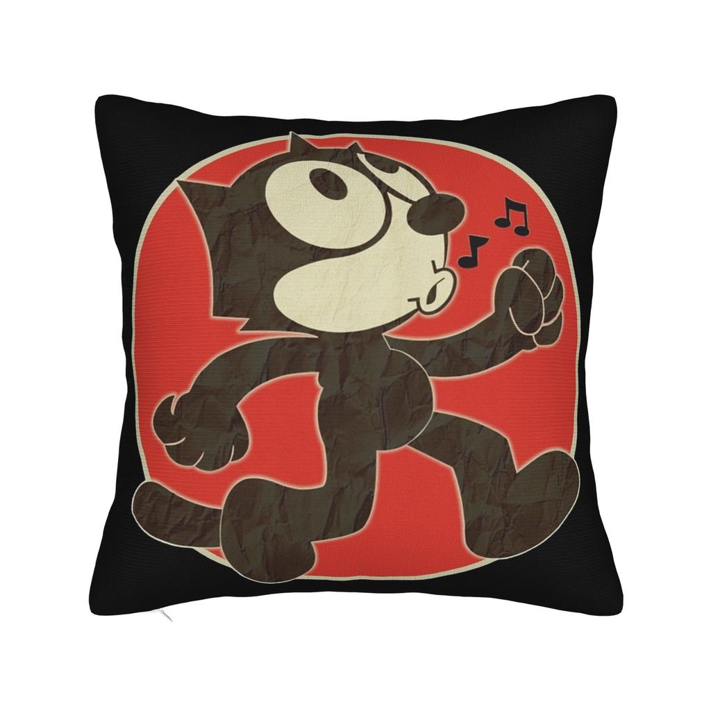 Felix The Cat Laughing Pillowcases Merchandise Soft Cushion Cover Decoration Pillow Case Cover Home Multi Size