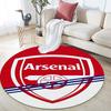 Arsenal pattern round rug,Carpet Rug for Living Room Bedroom Playroom ,Non-slip Floor Mat,Holiday Gifts and Birthday Gifts.