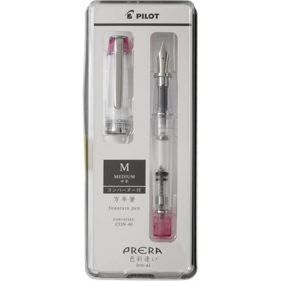Перьевая ручка Pilot Prera Iro-Ai Прозрачно-розовая Перо Medium P-FPR-1-TP-M +CON-40