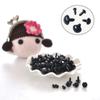 Doll Toy Eyes with Washers Black Plastic Safety Eye Doll Puppet Accessories Diy Eyeballs