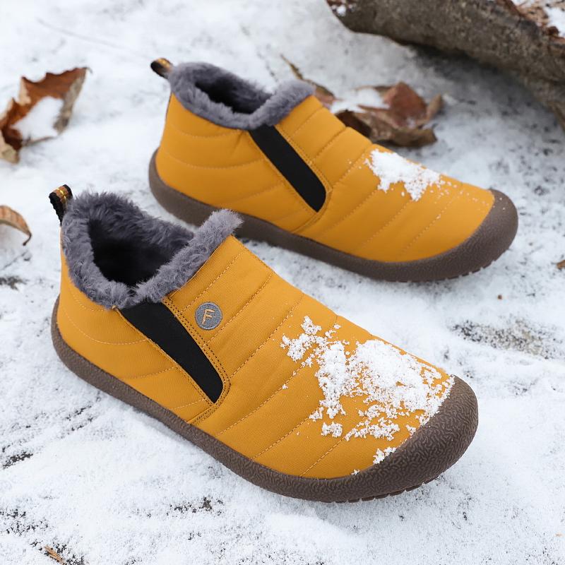 Men's Shoes Winter Cold Proof Warm Cotton Shoes Flat Bottom Outdoor Anti Slip Work Casual Sports Couple Snow Boots Large Size