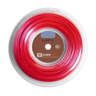 Теннисная струна Luxilon Element Soft 127 Катушка 200 м Красный -