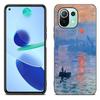 Чехол для телефона Claude Monet для Xiaomi Mi 11 Lite NE 11i 10T 11T Pro A2 A3 Lite POCO F3 M3 M4 C31 X3 Pro NFC GT черный чехол