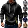 Men's Sweatshirt Hoodie Zipper Arm Pocket Cardigan Men's Sports Large Size Casual Hoodie