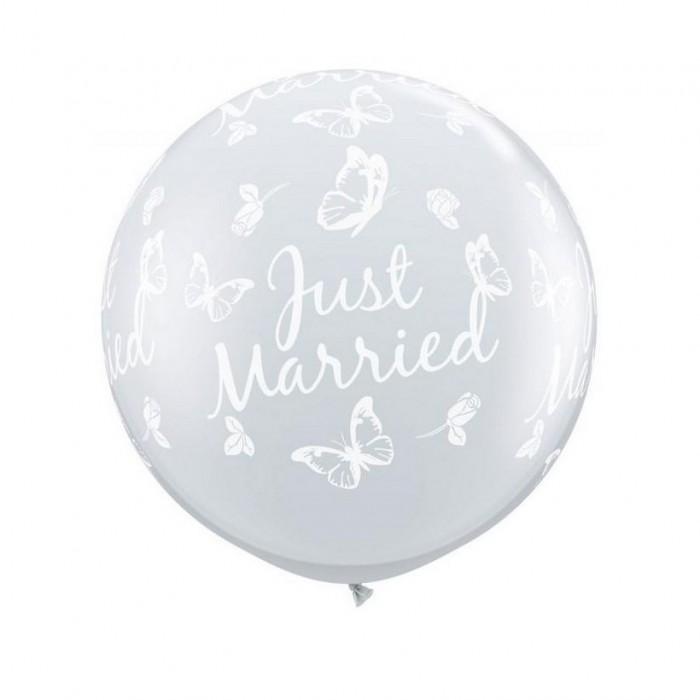 Qualatex Латексные бабочки, воздушные шары «Молодожены» (Упаковка из 2 шт.)