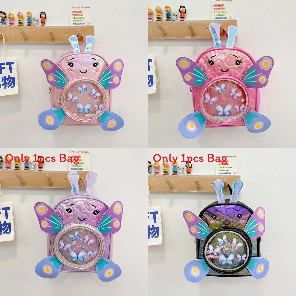 Childrens Butterfly Backpack With Sequin Design For Preschool And Outdoor Activities