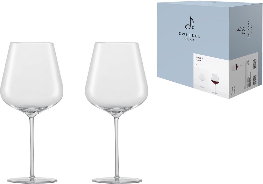 Zwiesel Vervino Wine Glasses, Shatter-Resistant, Machine-Made, Pair of 2, Suitable for Red and White Wines (m122171)