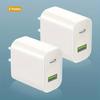 Набор из 2 высокоскоростных зарядных блоков USB C - Адаптер Power Delivery с двумя портами и быстрой зарядкой Type C
