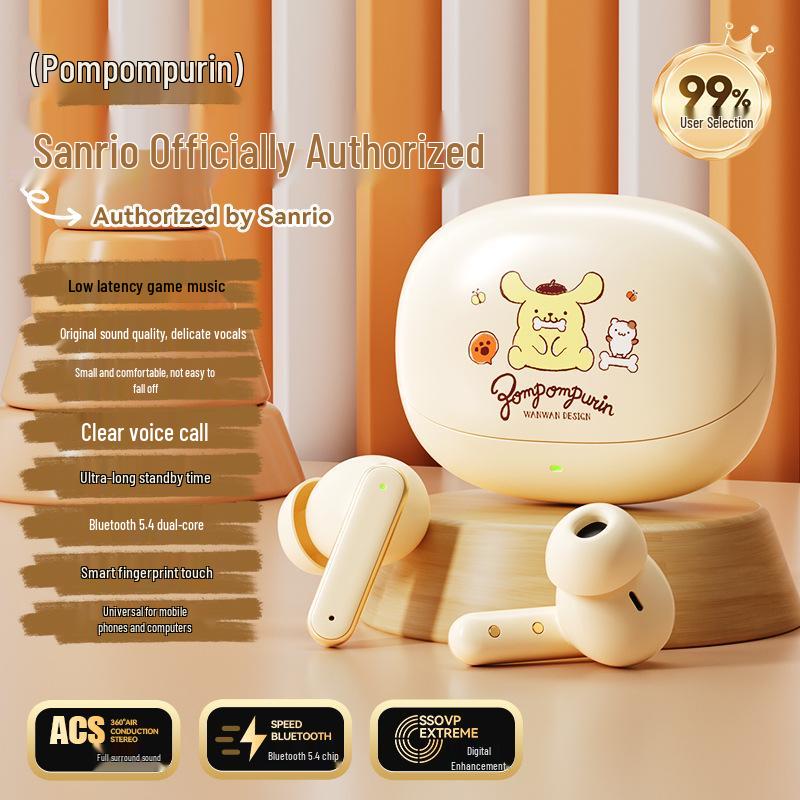 Sanrio Hello Kitty Bluetooth Wireless In-Ear Earphones for Sports & Gaming